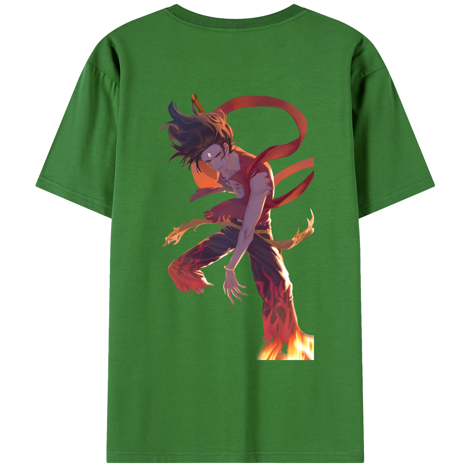 （画像用） Ne Zha 2 ナタ 魔童の大暴れ レディース半袖Tシャツ(バックプリント)